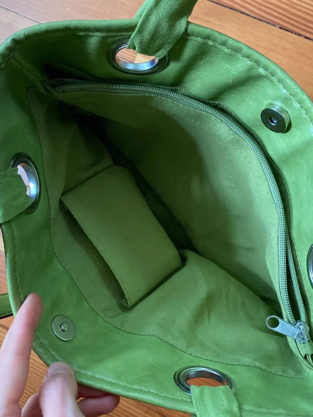 Vintage Y2K Relic Shoulder Bag in Green.
